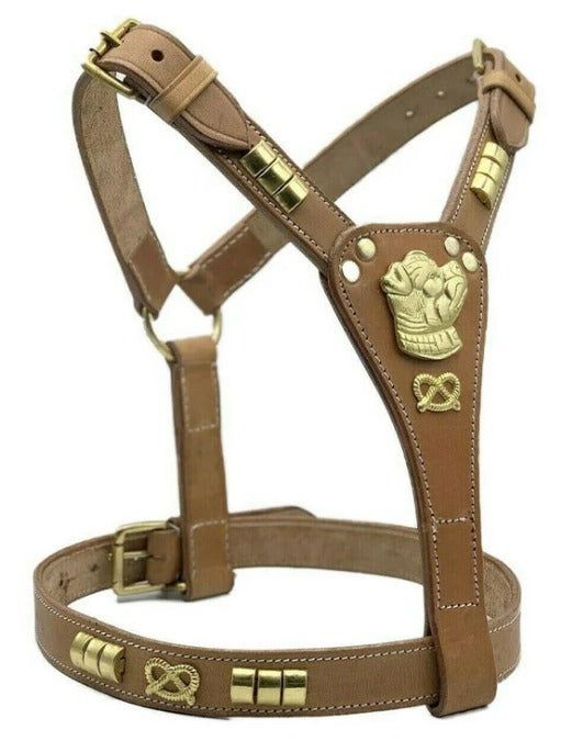 Pawsome Leather: A Studded Harness for Your Staffordshire Bull Terrier
