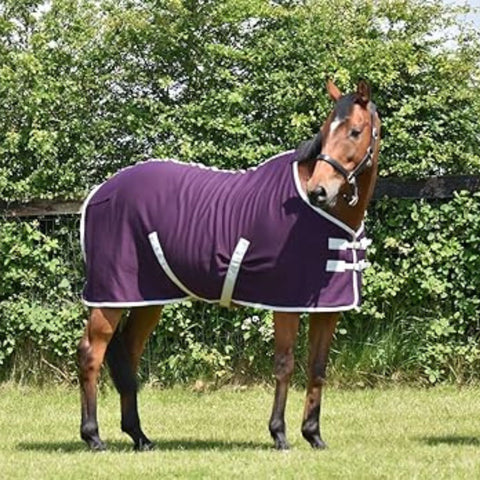Lightweight Horse Travel Fleece Rug | Cooler Rug Horse Jersey | Standard Neck