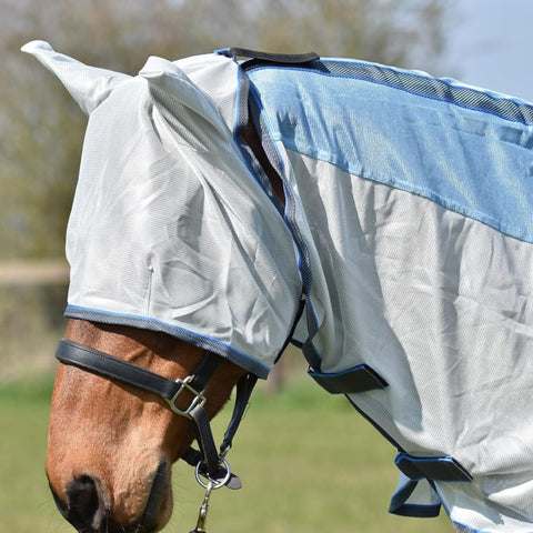 Horse Fly Rug – Two-Tone Fly Sheet with Belly Flap and Fly Mask