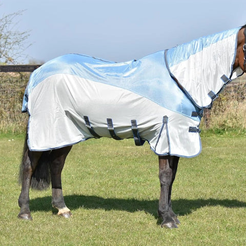 Horse Fly Rug – Two-Tone Fly Sheet with Belly Flap and Fly Mask