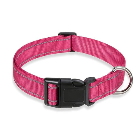 Reflective Nylon Dog Collar – Quick Release Nylon Collar