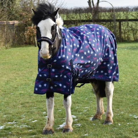 Turnout Rug for Pony – 600D No Fill Waterproof Turnout Rug