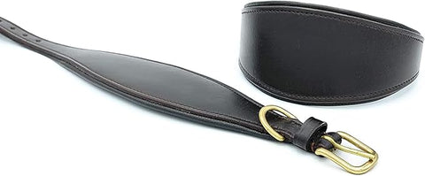 Leather Dog Collar – Padded Dog Collar for Whippet & Greyhound