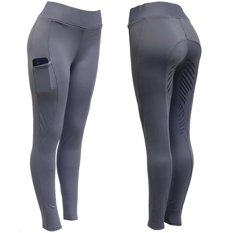 Half Seat Silicone Riding Tights – Riding Tights with Phone Pocket