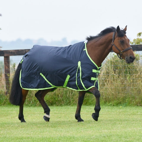 50g Waterproof Horse Turnout Rug with Detachable Leg Straps