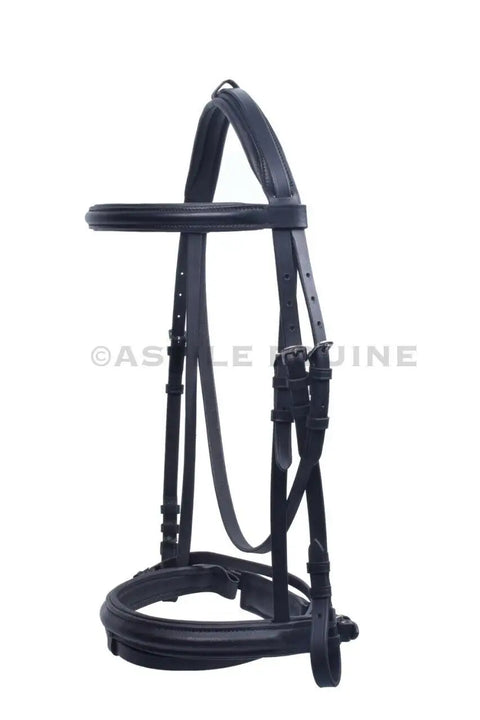 Horse Comfort Bridle – Padded Bridle with Flash and Free Rubber Reins