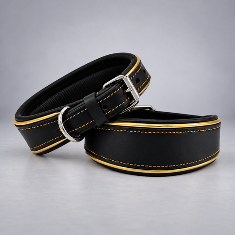 Whippet Dog Collar – Leather Dog Collar for Long Neck Breeds