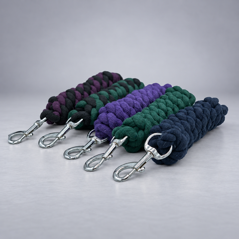 Cotton Lead Rope – 2m Horse Cotton Lead Rope with Trigger Clip