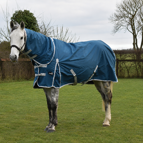 50g Waterproof Horse Turnout Rug with Detachable Neck Combo