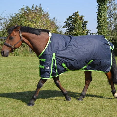 50g Waterproof Horse Turnout Rug with Detachable Leg Straps