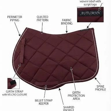 General Purpose Saddle Pad – Waffle Lining Equestrian Saddle Cloth