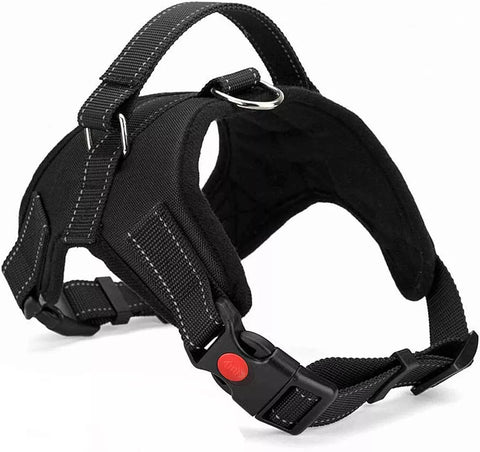 Black Dog Harness No Pull For Small Medium Large Dogs Anti Pull Strong And Adjustable