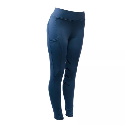 Women Horse Riding Tights | Silicon Seat With Phone Pockets and Knee Patch