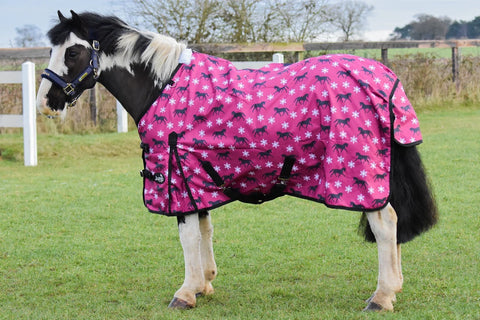 Turnout Rug for Pony – 600D No Fill Waterproof Turnout Rug