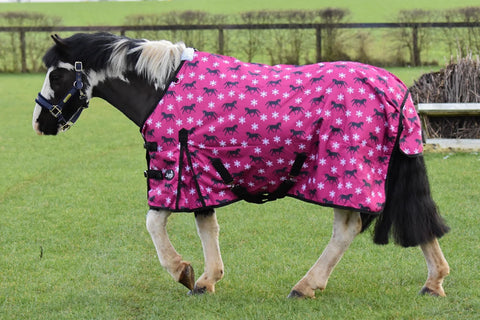Turnout Rug for Pony – 600D No Fill Waterproof Turnout Rug