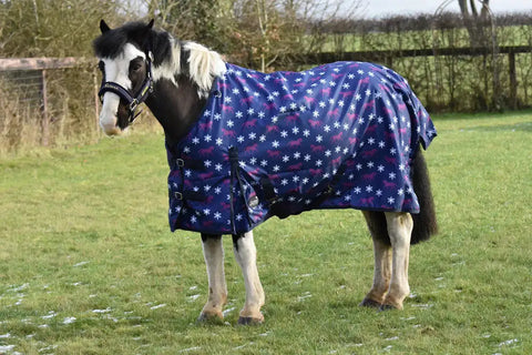 Turnout Rug for Pony – 600D No Fill Waterproof Turnout Rug