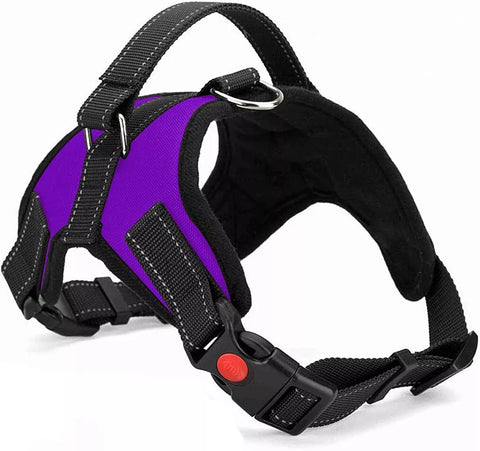 Purple Dog Harness No Pull For Small Medium Large Dogs Anti Pull Strong And Adjustable