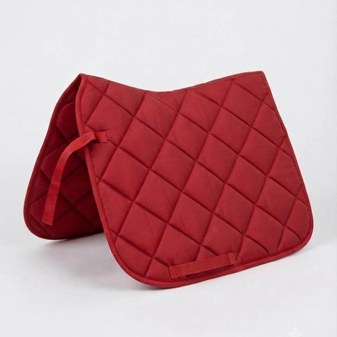 Dressage Saddle Pad – High Wither Anatomical Quilted Saddle Pad with Ear Bonnet
