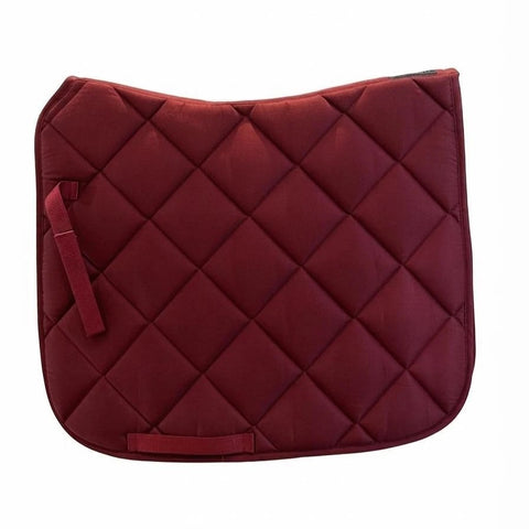 Dressage Saddle Pad – High Wither Anatomical Quilted Saddle Pad with Ear Bonnet