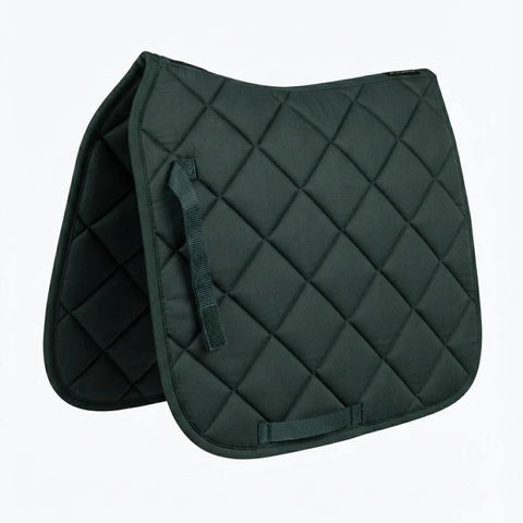Dressage Saddle Pad – High Wither Anatomical Quilted Saddle Pad with Ear Bonnet