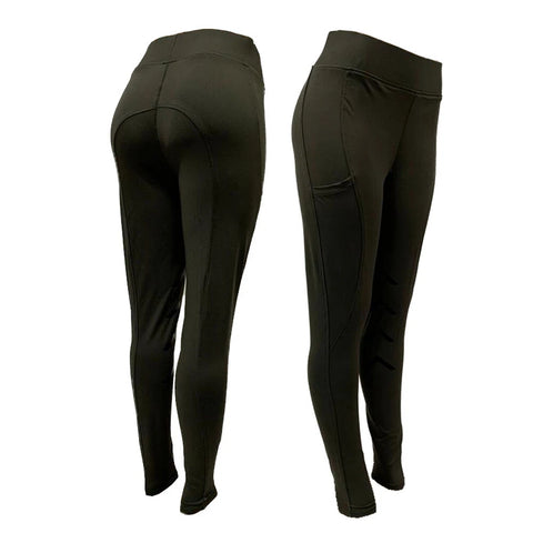 Women Horse Riding Tights | Silicon Seat With Phone Pockets and Knee Patch